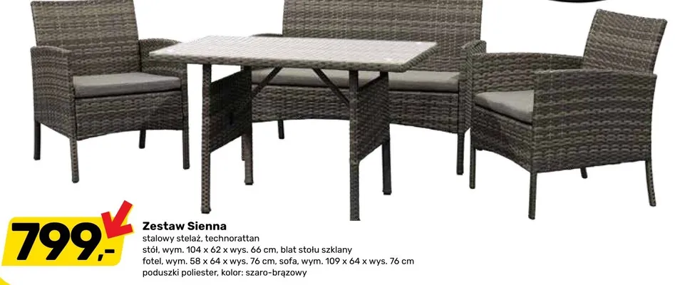 Zestaw Sienna promocja w Bricomarche