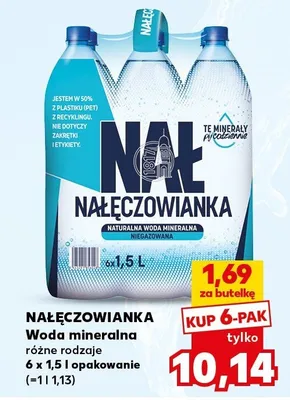 Woda mineralna niegazowana Nałęczowianka 6-pak promocja w Kaufland