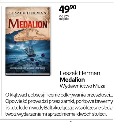 Książka Medalion Leszek Herman promocja w Empik