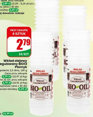 Wkład olejowy regulowany BIO13 Płomyk promocja w Dino