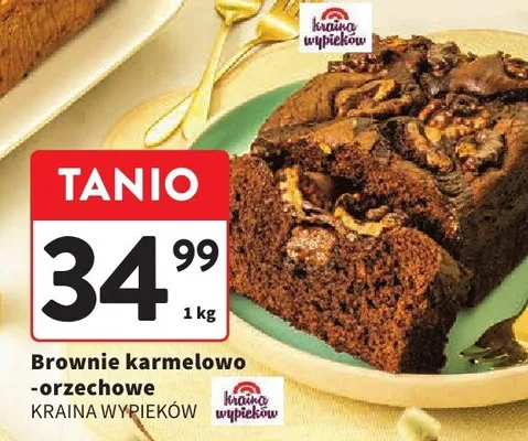 Brownie karmelowo-orzechowe promocja w Intermarche
