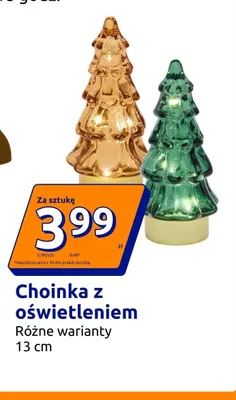 Choinka z oświetleniem 13 cm promocja w Action