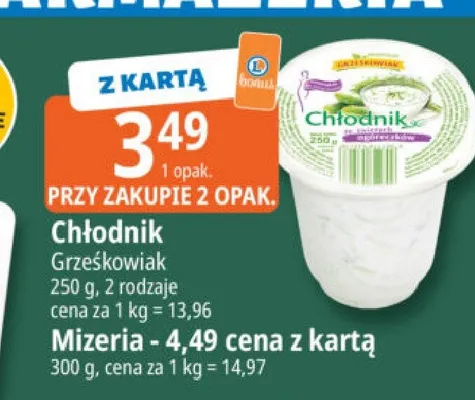 Chłodnik i mizeria Grześkowiak promocja w Leclerc