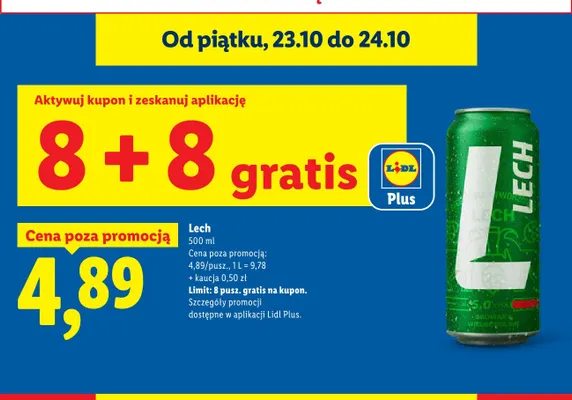 Piwo Lech promocja w Lidl
