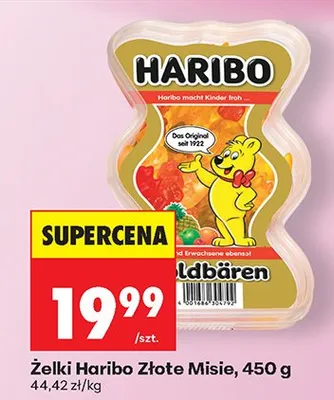 Żelki Złote Misie promocja w Biedronka