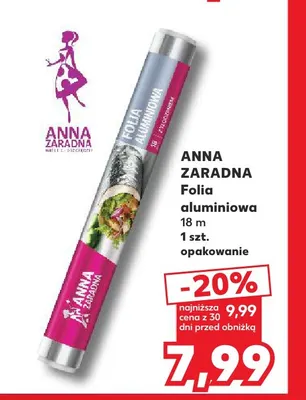 Folia aluminiowa 18 m Anna Zaradna promocja w Kaufland
