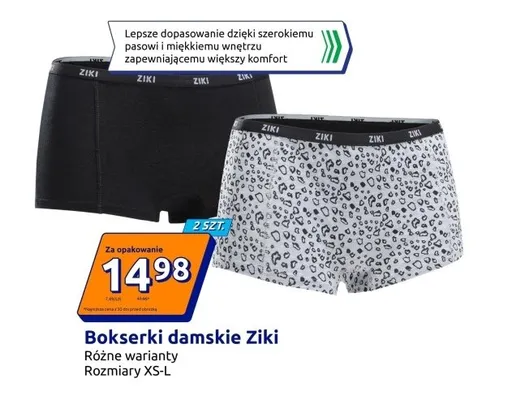 Bokserki damskie 2-pak promocja w Action