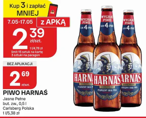 Piwo Harnaś Jasne Pełne Carlsberg Polska promocja w Chorten