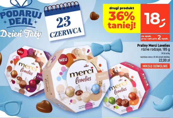 Praliny Merci Lovelies Cream promocja w Dealz