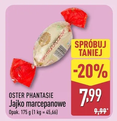 Jajko marcepanowe promocja w Aldi