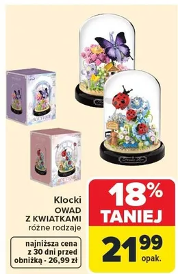Klocki Z KWIATAMI OWAD różne rodzaje promocja w Carrefour