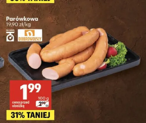 Parówkowa Dobrowolscy promocja w Delikatesy Centrum