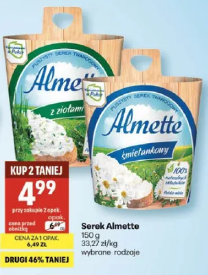 Serek śmietankowy promocja w Delikatesy Centrum