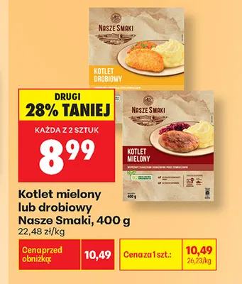 Kotlet drobiowy Nasze Smaki promocja w Biedronka