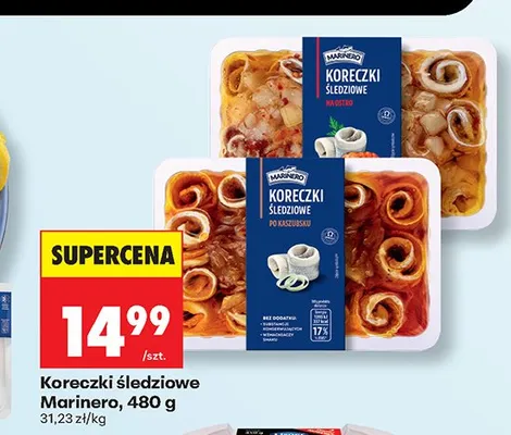 Koreczki śledziowe Marinero na ostro promocja w Biedronka