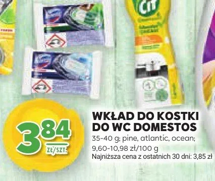Wkład do kostki do WC Domestos promocja w Stokrotka