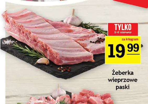 Żeberka wieprzowe paski promocja w Gram Market
