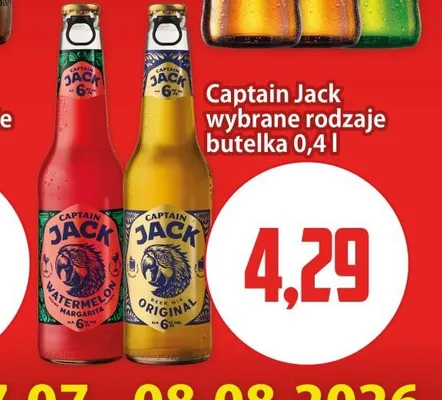 Piwo Captain Jack Watermelon Margarita promocja w Kupiec