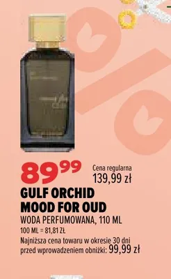 Woda perfumowana Gulf Orchid Mood for Oud promocja w Drogerie Natura