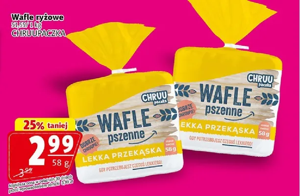 Wafle ryżowe 58g promocja w Prim Market