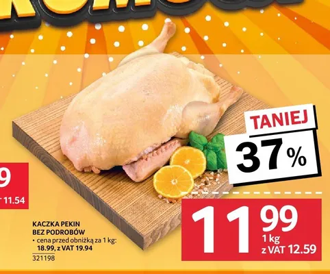 Kaczka Pekin świeża bez podrobów promocja w Selgros