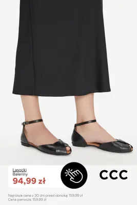 Baleriny damskie Lasocki promocja w CCC