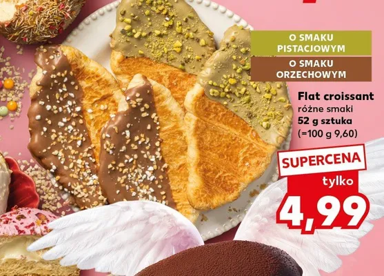 Flat croissant różne smaki promocja w Kaufland