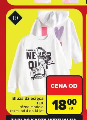 Bluza dziecięca TEX promocja w Carrefour