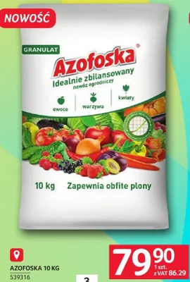 Nawóz AZOFOSKA 10 kg granulat promocja w Selgros