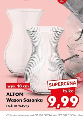 Wazon Sasanka ALTOM wys. 18cm promocja w Kaufland
