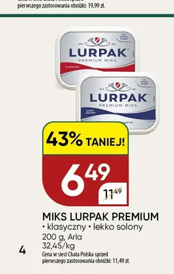 Miks Lurpak Premium klasyczny promocja w Chata Polska