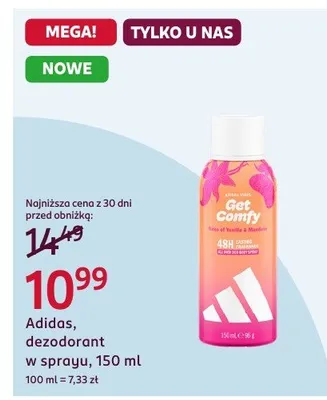 Dezodorant Adidas, w sprayu, 150 ml promocja w Rossmann