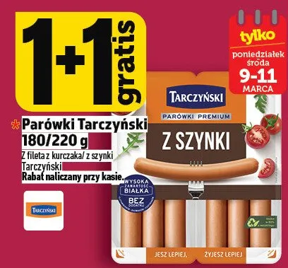 Parówki Tarczyński Z Szynki promocja w TOPAZ