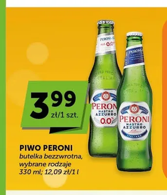 Piwo bezalkoholowe Peroni Nastro Azzurro 0.0% promocja w Euro Sklep
