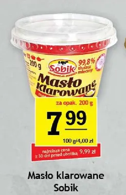 Masło klarowane Sobik promocja w Gram Market