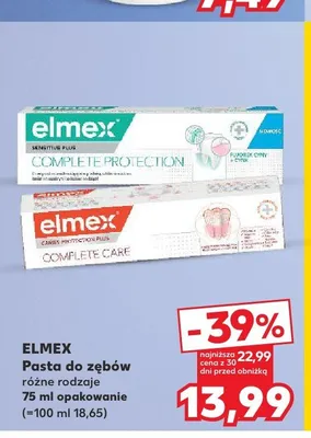 Pasta do zębów Elmex Complete Protection promocja w Kaufland