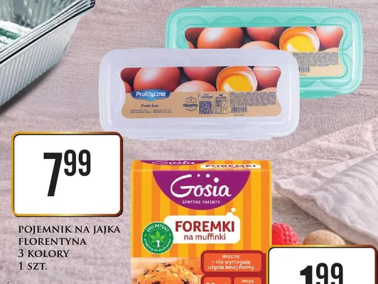 Foremki na muffinki Gosia promocja w Dino