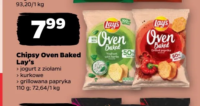 Chipsy Oven Baked kurkowe Lay's promocja w Netto