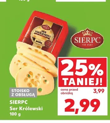 Ser Królewski Sierpc promocja w Kaufland