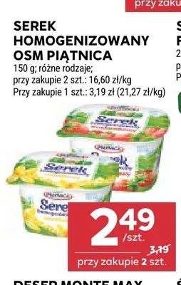 Serek homogenizowany OSM Piątnica promocja w Stokrotka