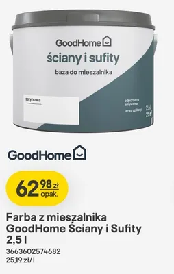 Farba z mieszalnika GoodHome Ściany i Sufity promocja w Castorama