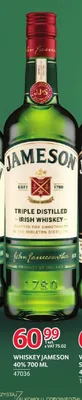 Whiskey Jameson 40% promocja w Selgros