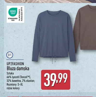 Bluza damska UP2FASHION promocja w Aldi