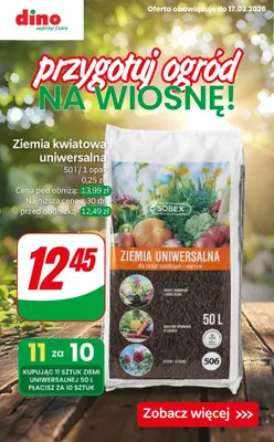 Ziemia kwiatowa uniwersalna promocja w Dino