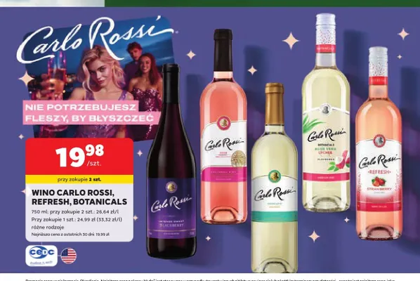 Wino Carlo Rossi Intense Sweet Blackberry promocja w Stokrotka