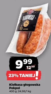 Kielbasa głogowska Pekpol promocja w Netto