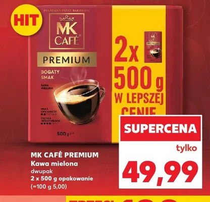 Kawa mielona MK Café Premium 2-pak 500g promocja w Kaufland