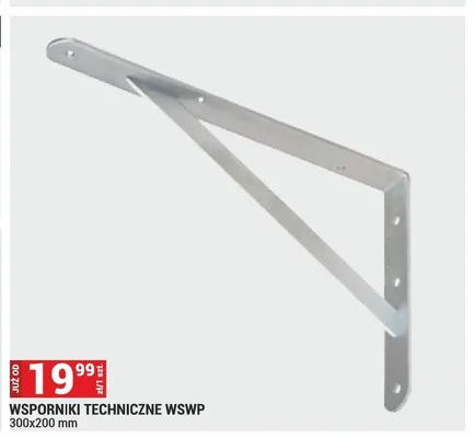 Wsporniki techniczne WSWP 300x200 mm promocja w Merkury Market