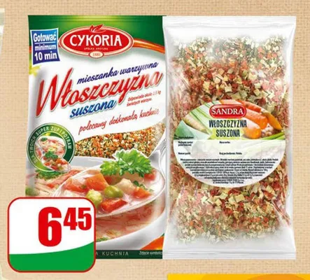 Włoszczyzna suszona Cykoria lub Sandra promocja w Dino