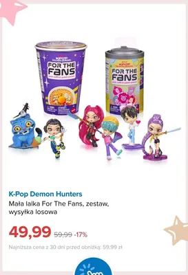 Mała lalka For The Fans zestaw K-Pop Demon Hunters promocja w Smyk